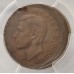 AUSTRALIA 1946 . HALF 1/2  PENNY . ERROR . MIS-STRIKE